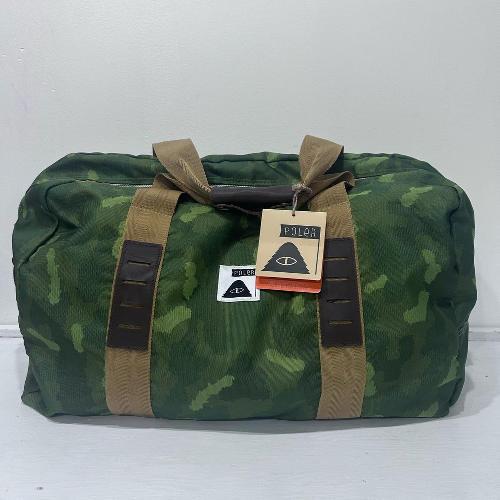Poler Stuff Green Camo Carry On Duffel Bag NWT (No Shoulder Strap)